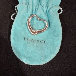 Tiffany Open Heart Pendant